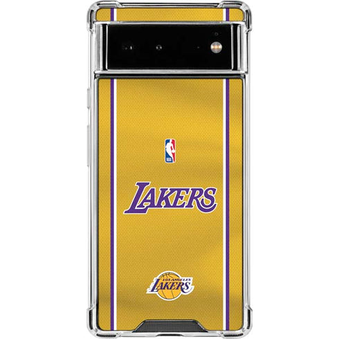 NBA Los Angeles Lakers Jersey Google Pixel 6 Clear Case